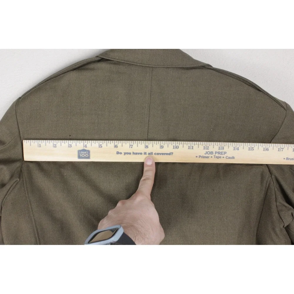 Vintage 1946 US Army Wool Field Jacket 36R WWII Post War Quartermaster Coat